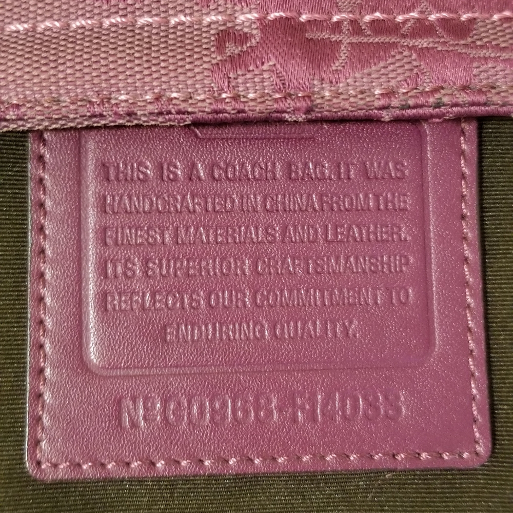 authentic COACH purple bag - Picture 7 of 10
